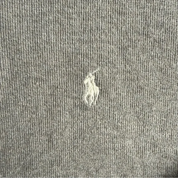 Polo Ralph Lauren Mens XXL Gray Quarter Zip Pullover Sweater Cotton Pony Logo - Picture 4 of 9